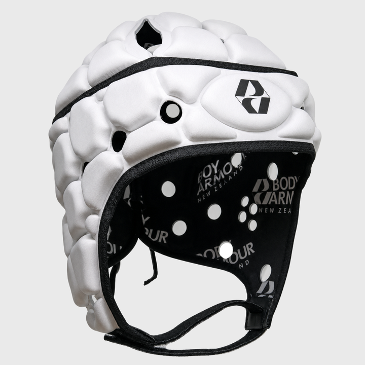 Body Armour Ventilator Rugby Headguard White/Black