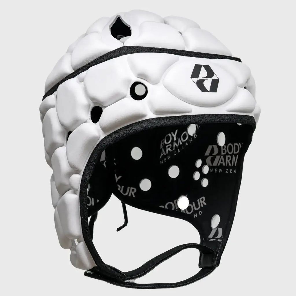 Body Armour Ventilator Rugby Headguard White/Black, view 3