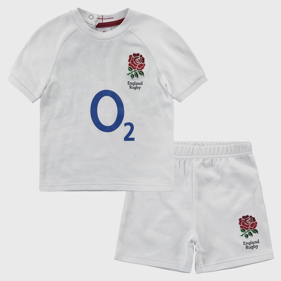 Brecrest England Rugby Infant Home Shorts & T-shirt Set 2023/24 - Rugbystuff.com