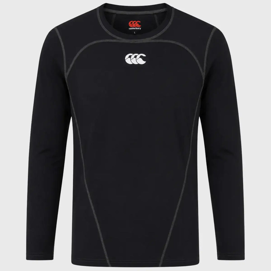 Canterbury Men's Long Sleeve Baselayer Black - Rugbystuff.com