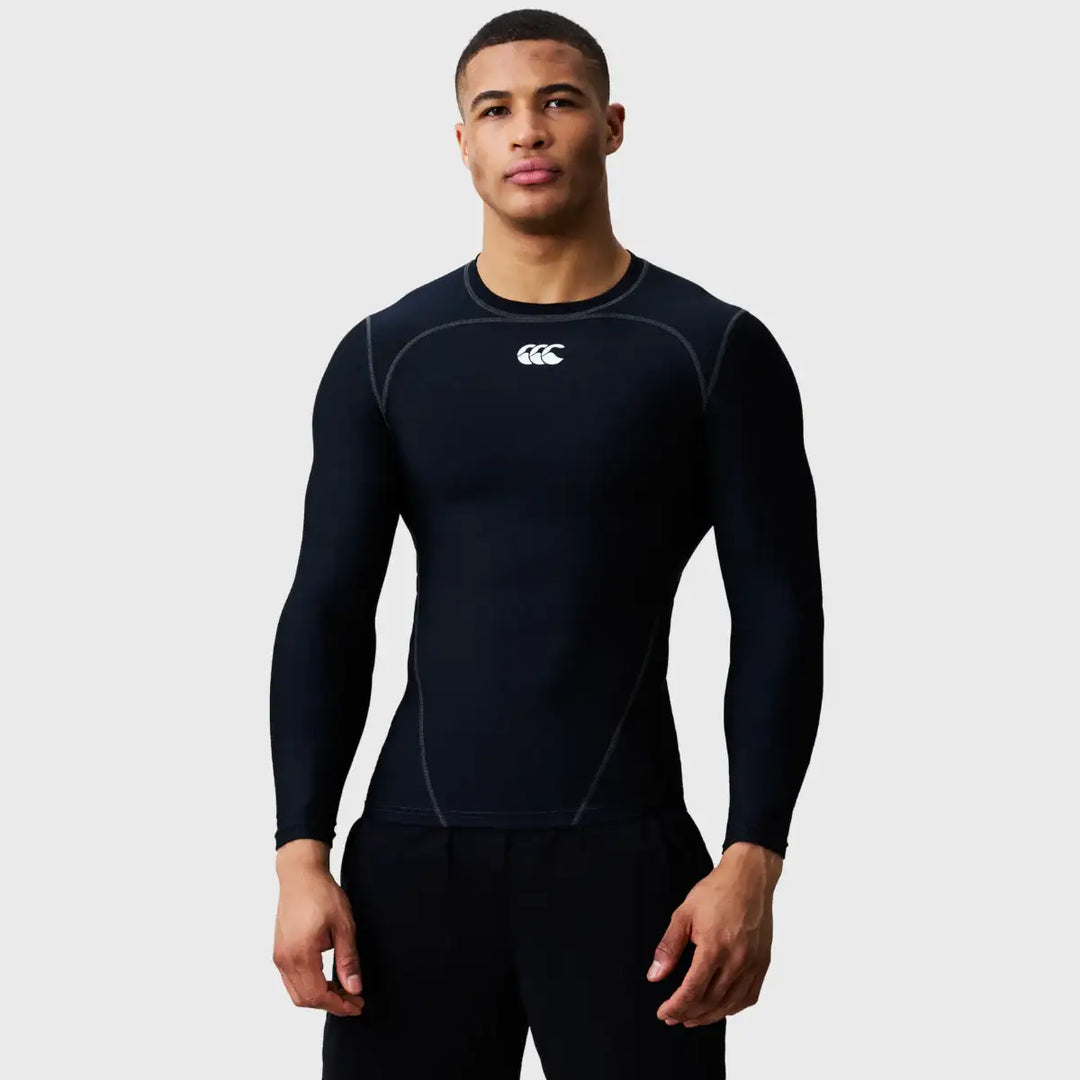 Canterbury Men's Long Sleeve Baselayer Black - Rugbystuff.com