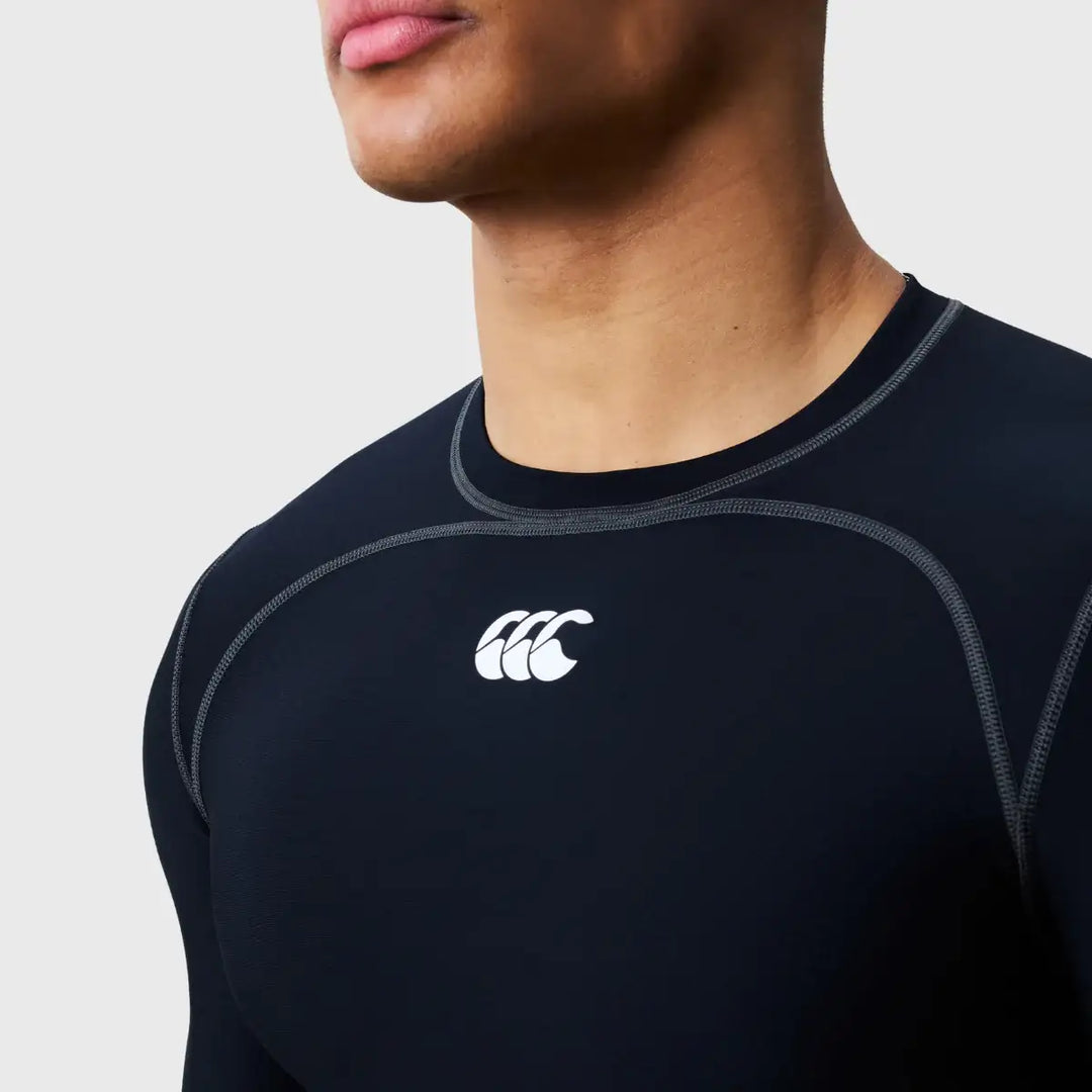 Canterbury Men's Long Sleeve Baselayer Black - Rugbystuff.com