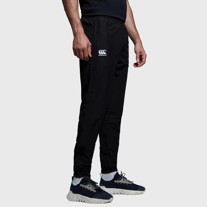 Canterbury Men's Cuffed Tapered Club Track Pants Black - Rugbystuff.com