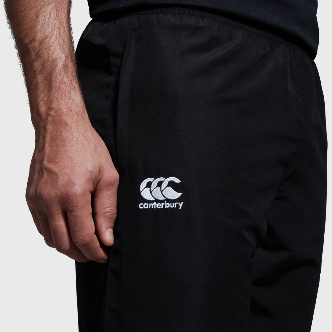 Canterbury Men's Cuffed Tapered Club Track Pants Black - Rugbystuff.com