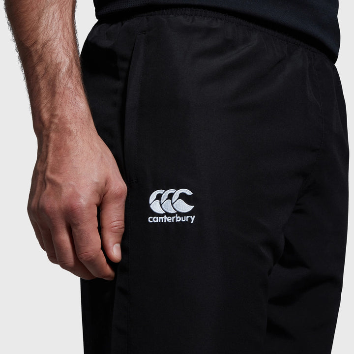 Canterbury Men's Cuffed Tapered Club Track Pants Black - Rugbystuff.com