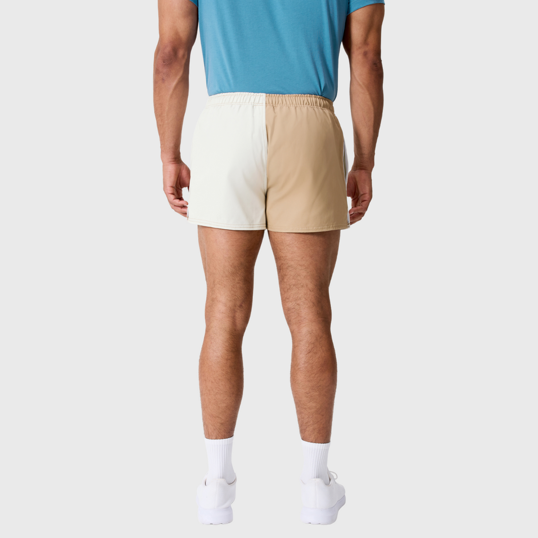 Canterbury Men's Fundamentals Harlequin 3" Rugby Drill Shorts Warm Taupe - Rugbystuff.com