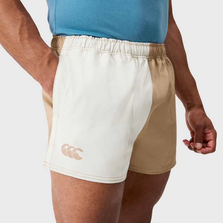 Canterbury Men's Fundamentals Harlequin 3" Rugby Drill Shorts Warm Taupe - Rugbystuff.com
