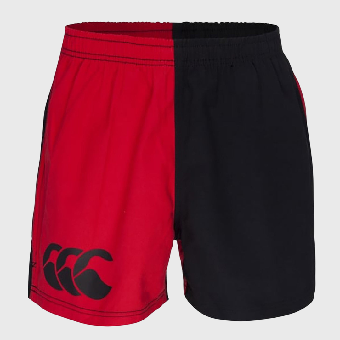 Canterbury Men's Harlequin Rugby Shorts Scarlet/Black
