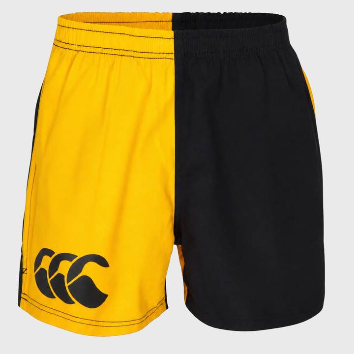 Canterbury Men's Harlequin Rugby Shorts Gold/Black