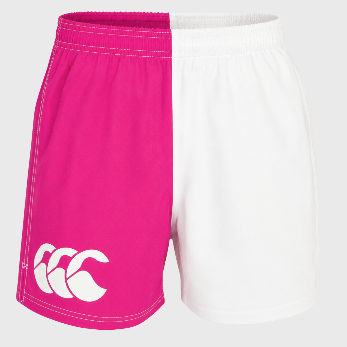 Canterbury Men's Harlequin Rugby Shorts Fuchsia/White