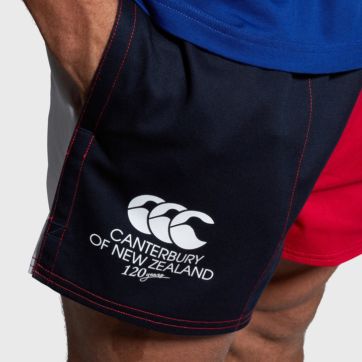 Canterbury Men's Harlequin Rugby Shorts Navy/Red - Rugbystuff.com
