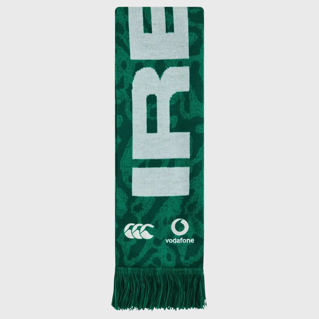 Canterbury Ireland Rugby Scarf Green 2025/26 – Rugbystuff.com