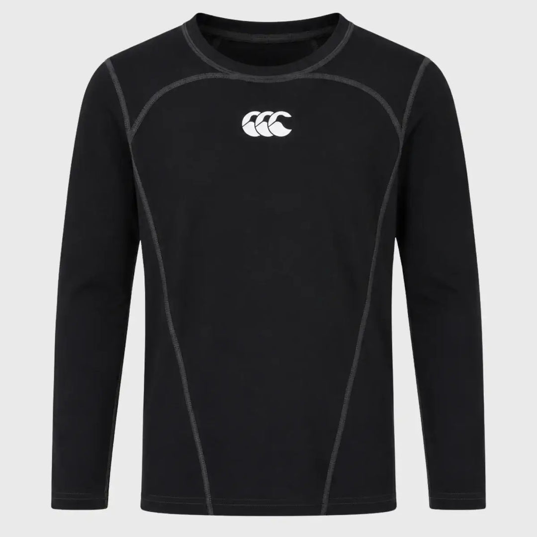 Canterbury Kid's Long Sleeve Baselayer Black - Rugbystuff.com