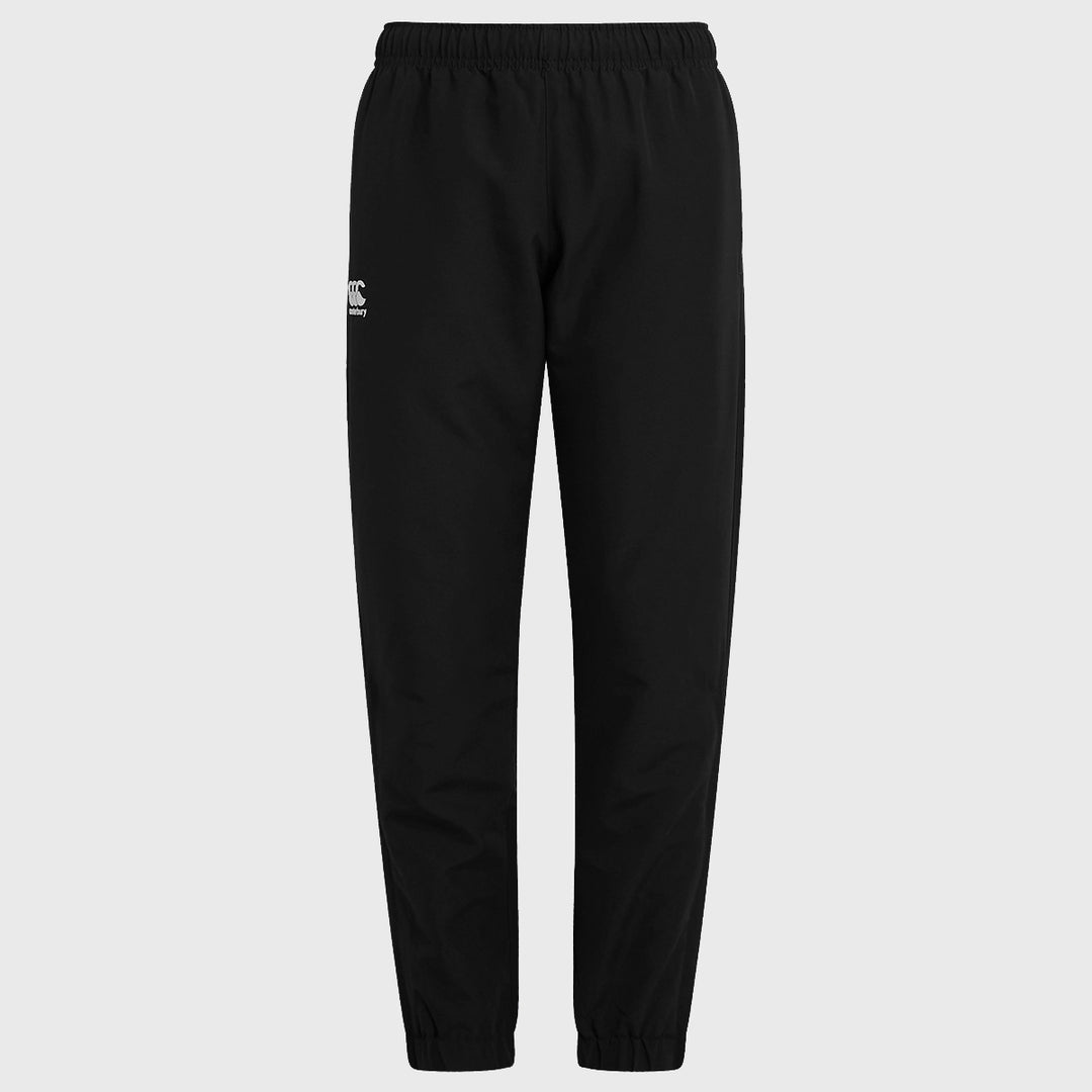 Canterbury Kid's Cuffed Tapered Club Track Pants Black - Rugbystuff.com