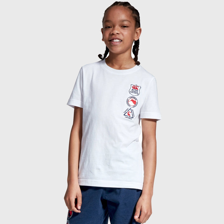 Canterbury Kid's Cotton Tee White - Rugbystuff.com