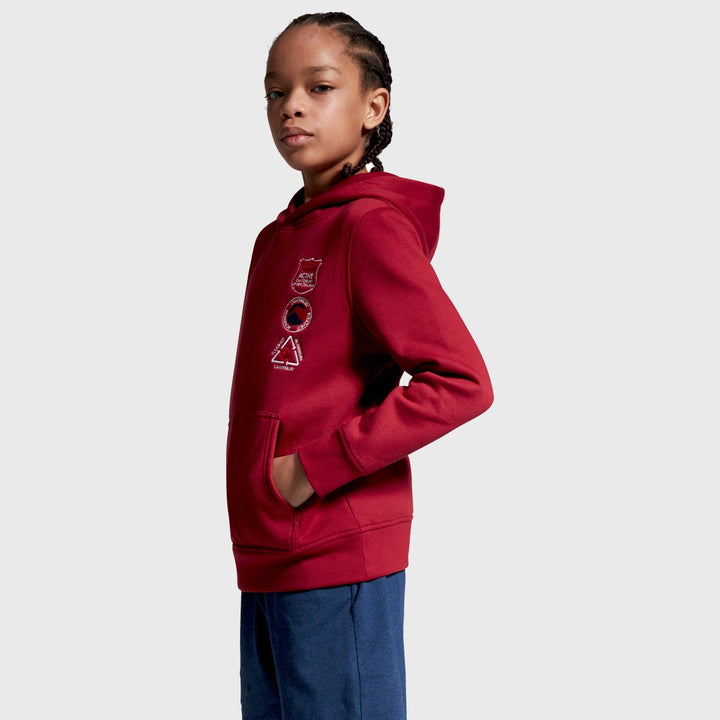 Canterbury Kid's Oversized Hoody Rhubarb Red - Rugbystuff.com