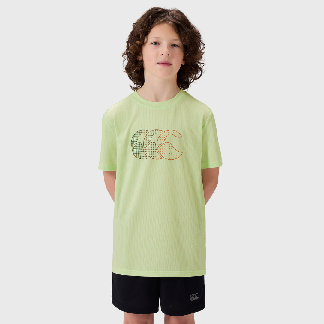 Canterbury Kid's Tempo+ Tee Ambrosia Green - Rugbystuff.com