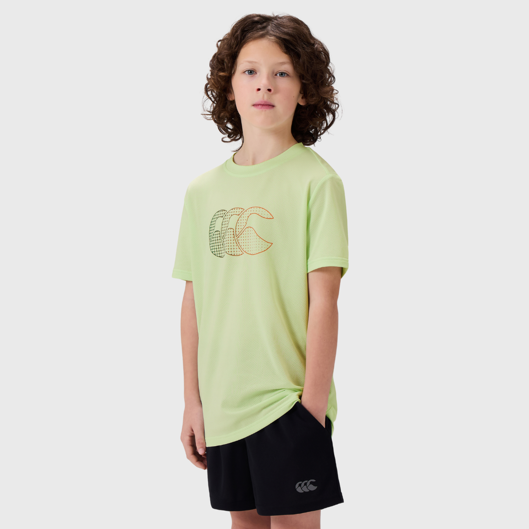 Canterbury Kid's Tempo+ Tee Ambrosia Green - Rugbystuff.com