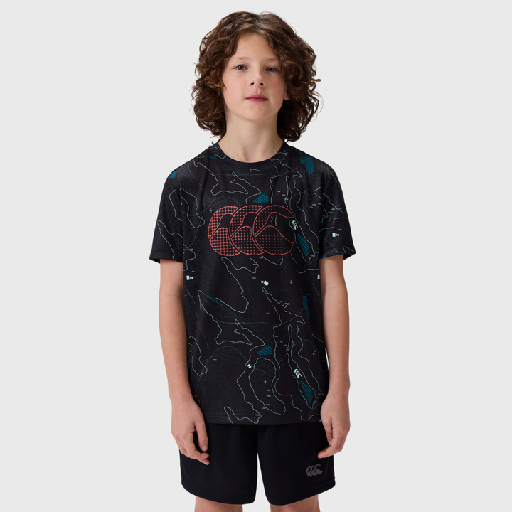 Canterbury Kid's Tempo+ Tee Black - Rugbystuff.com