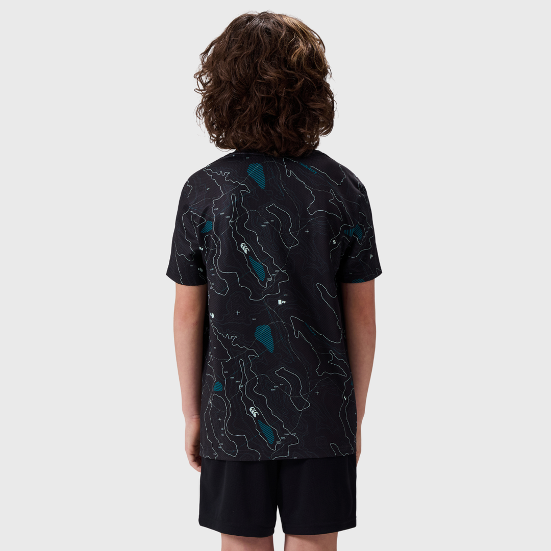 Canterbury Kid's Tempo+ Tee Black - Rugbystuff.com
