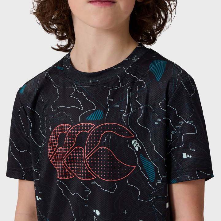 Canterbury Kid's Tempo+ Tee Black - Rugbystuff.com