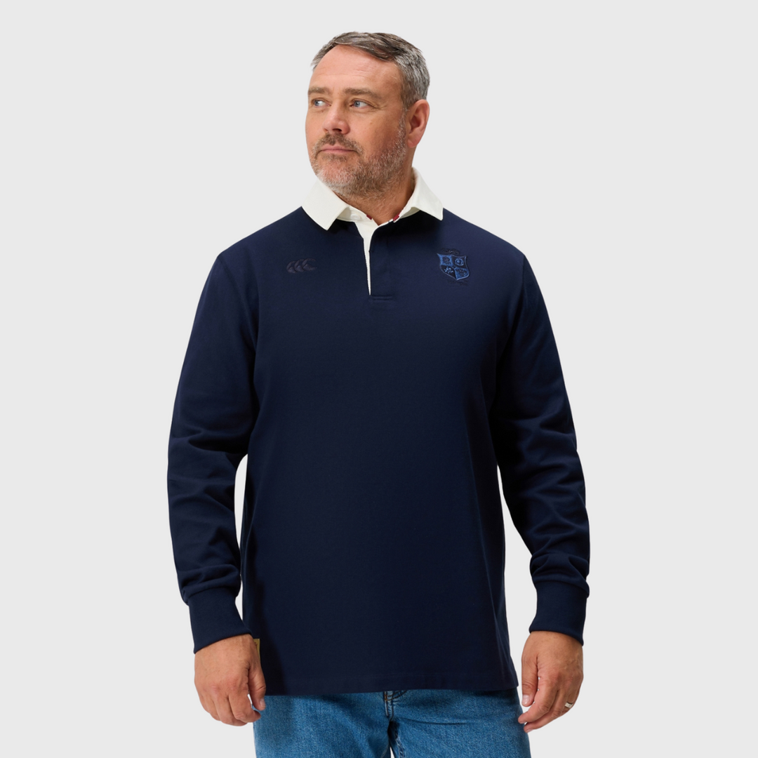 Canterbury British & Irish Lions Classics Long Sleeve Rugby Jersey Navy - Rugbystuff.com