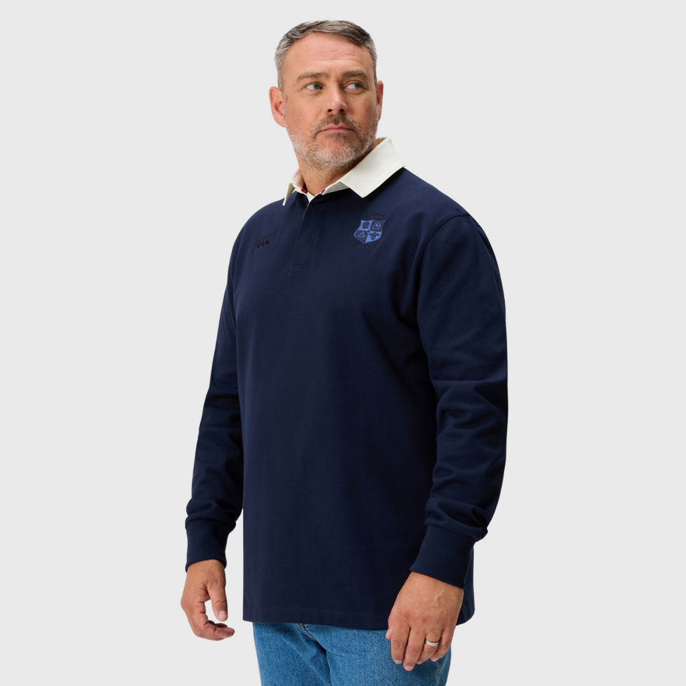 Canterbury British & Irish Lions Classics Long Sleeve Rugby Jersey Navy - Rugbystuff.com