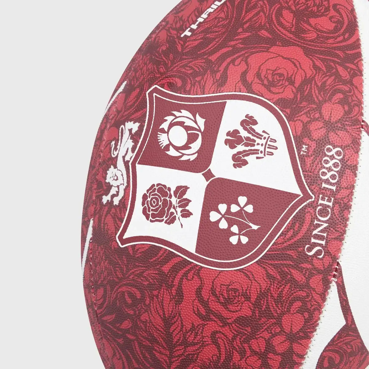 Canterbury British & Irish Lions Thrillseeker Supporters Rugby Ball (Red), view 3