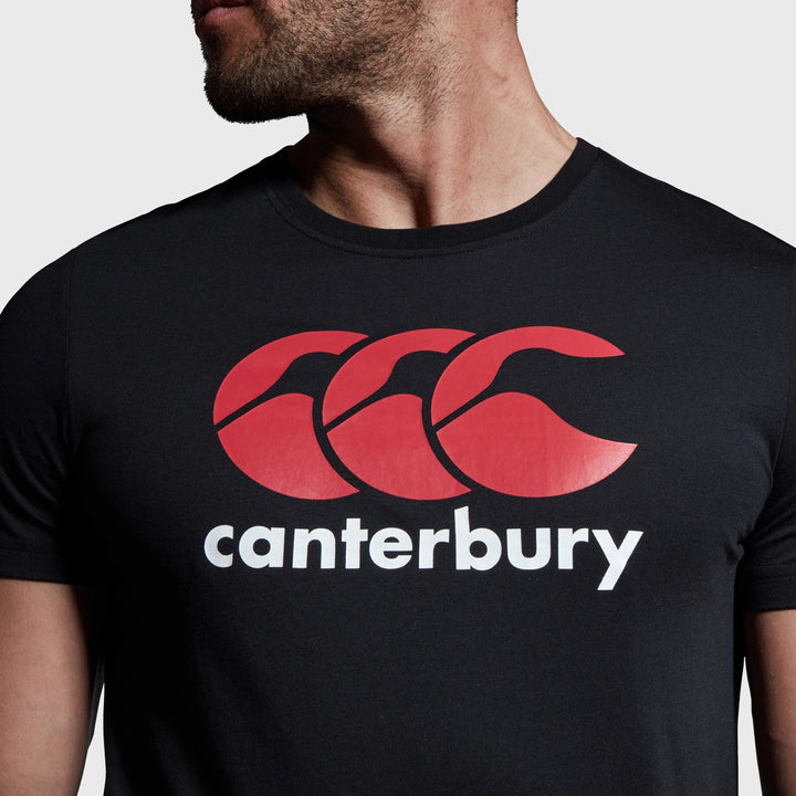 Canterbury Men's Logo Tee Black - Rugbystuff.com