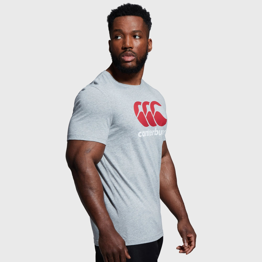 Canterbury Men's Logo Tee Grey - Rugbystuff.com