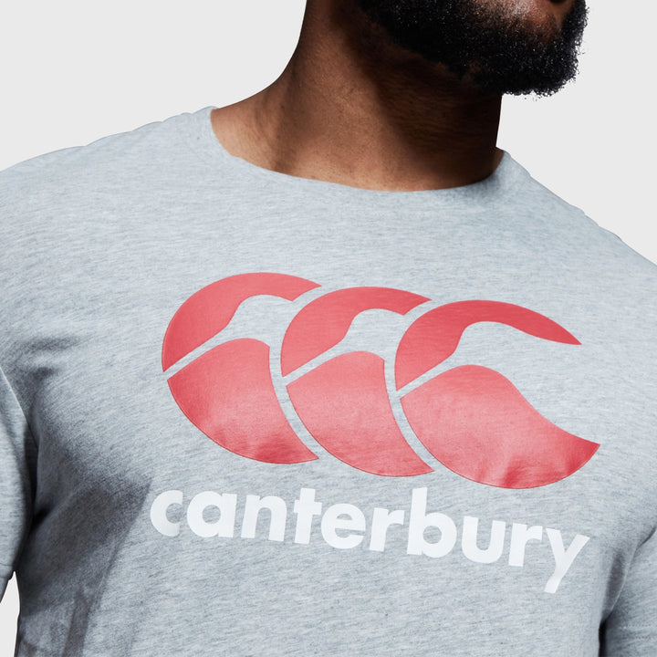 Canterbury Men's Logo Tee Grey - Rugbystuff.com