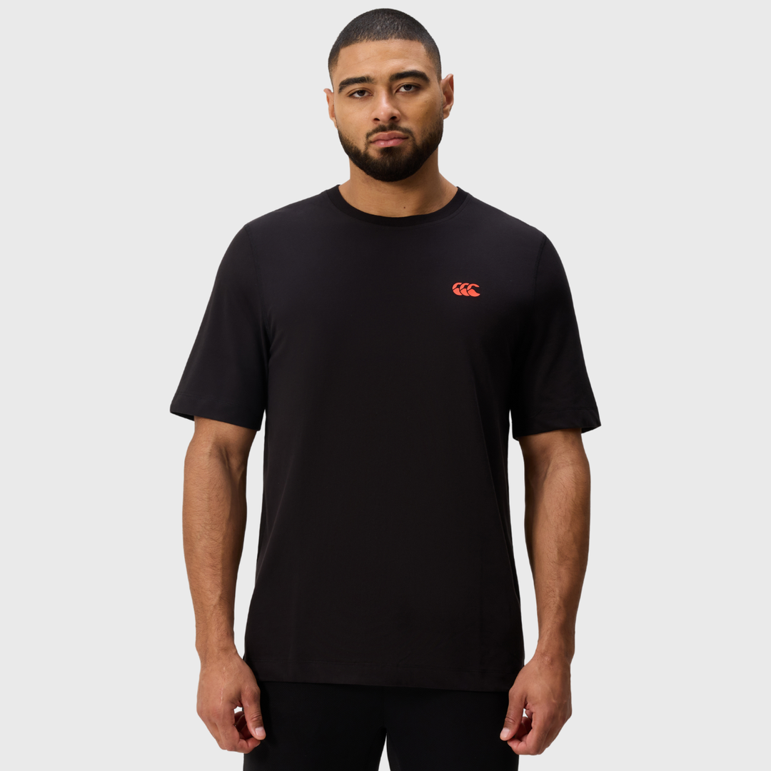 Canterbury Men's Tempo+ Graphic Tee Black - Rugbystuff.com