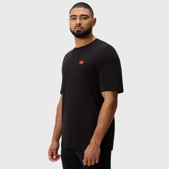Canterbury Men's Tempo+ Graphic Tee Black - Rugbystuff.com
