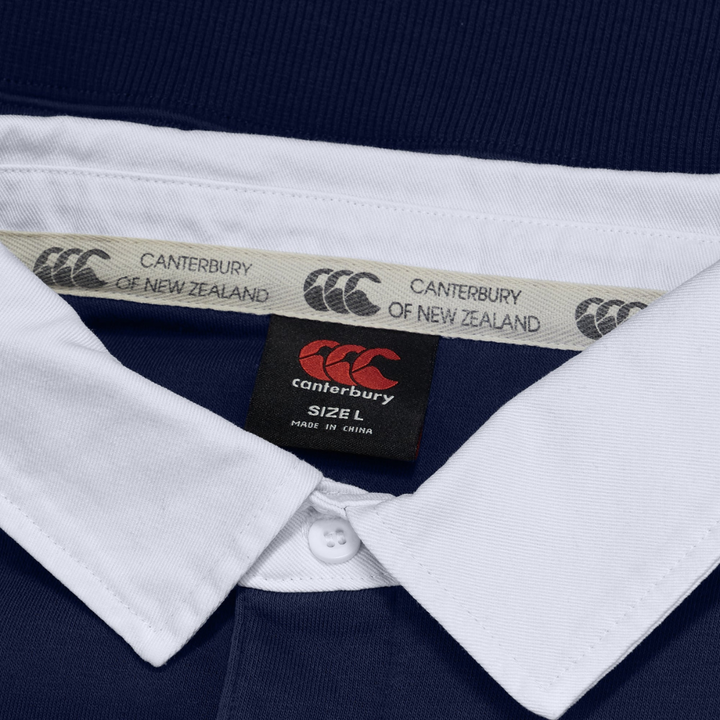 Canterbury Multi-Stripe Long Sleeve Rugby Jersey Navy/Green