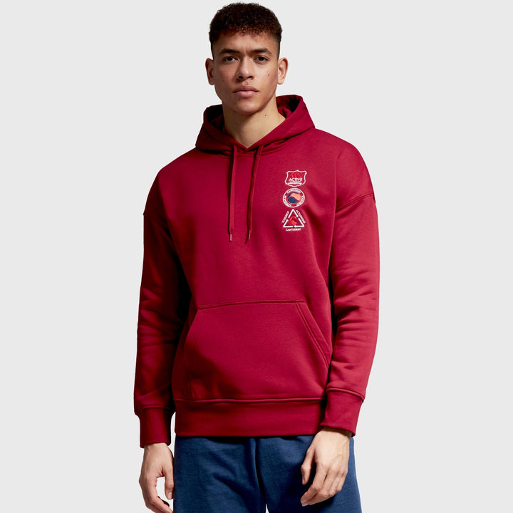 Canterbury Men's Oversized Hoody Rhubarb Red - Rugbystuff.com