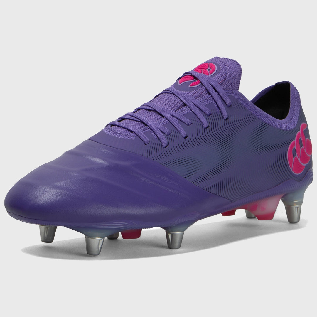 Canterbury Phoenix Genesis Elite SG Rugby Boots Purple - Rugbystuff.com