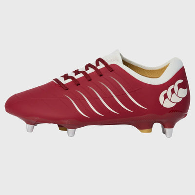 Canterbury Phoenix Pro SG Rugby Boots Red Dahlia