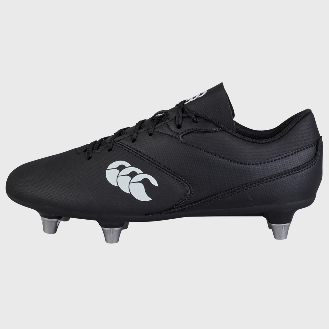 Canterbury Phoenix Raze SG Junior Rugby Boots Black/White - Rugbystuff.com