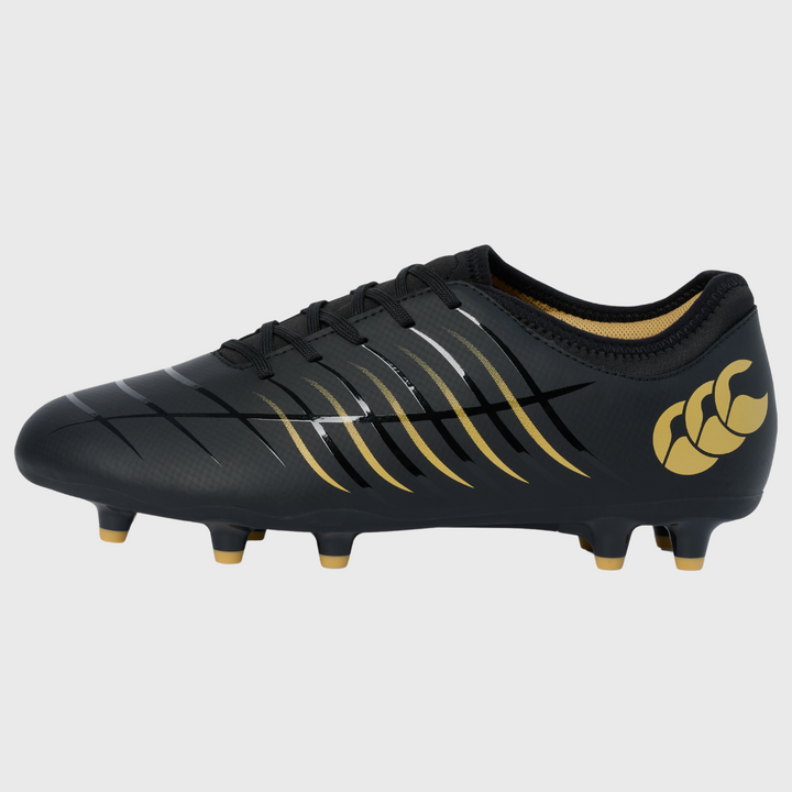 Canterbury Phoenix Team FG Rugby Boots Black/Gold - Rugbystuff.com