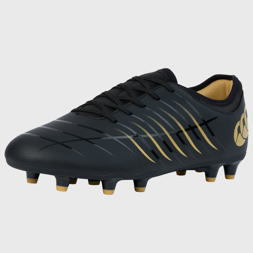 Canterbury Phoenix Team FG Rugby Boots Black/Gold - Rugbystuff.com