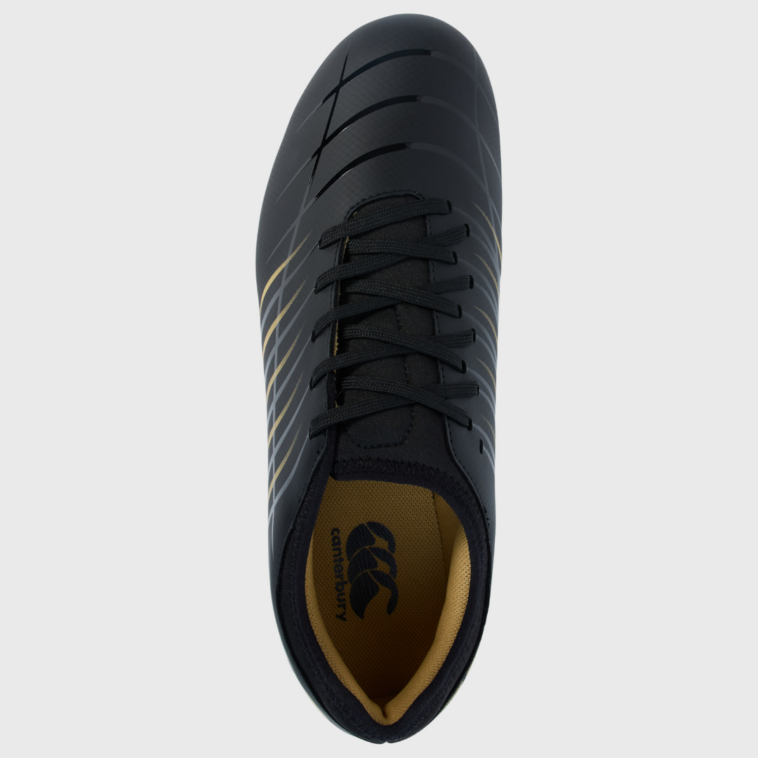 Canterbury Phoenix Team FG Rugby Boots Black/Gold - Rugbystuff.com