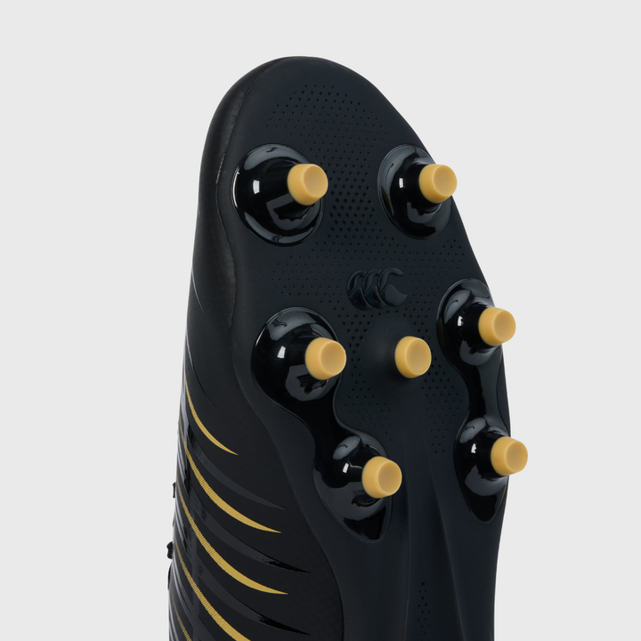 Canterbury Phoenix Team FG Rugby Boots Black/Gold - Rugbystuff.com