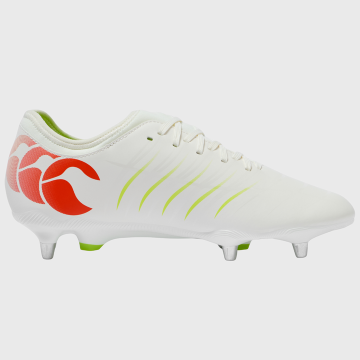Canterbury Phoenix Team SG Rugby Boots White/Orange