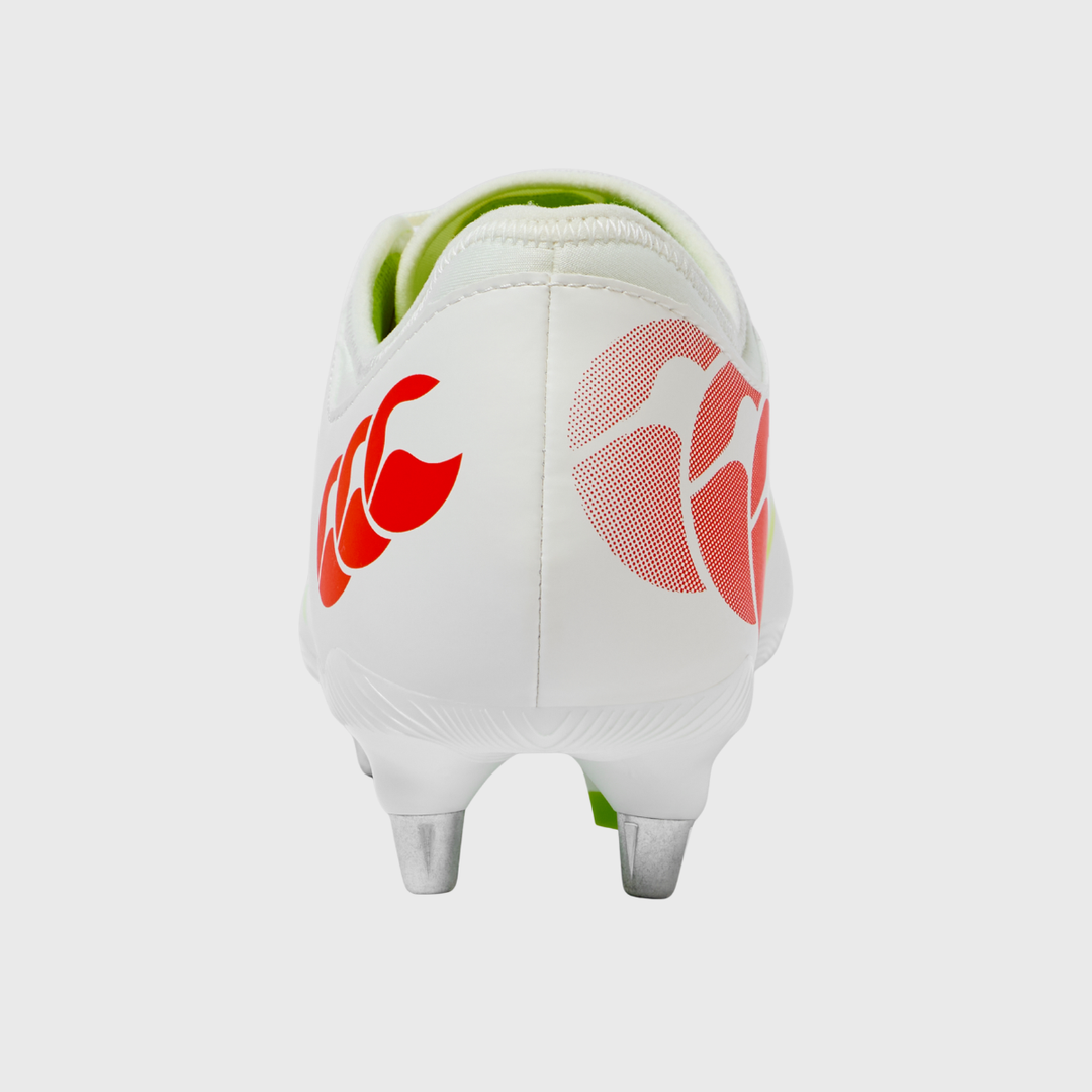 Canterbury Phoenix Team SG Rugby Boots White/Orange
