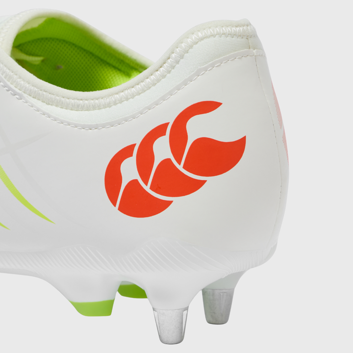 Canterbury Phoenix Team SG Rugby Boots White/Orange
