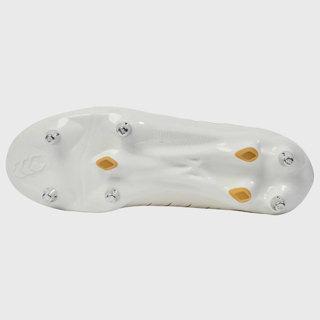 Canterbury Phoenix Team SG Rugby Boots White/Gold - Rugbystuff.com