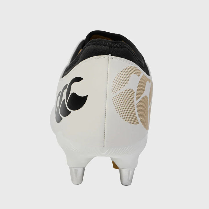 Canterbury Phoenix Team SG Rugby Boots White/Gold - Rugbystuff.com