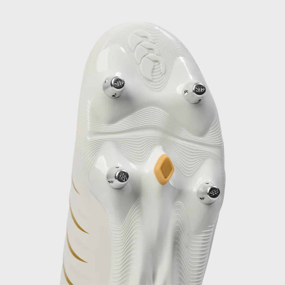 Canterbury Phoenix Team SG Rugby Boots White/Gold - Rugbystuff.com