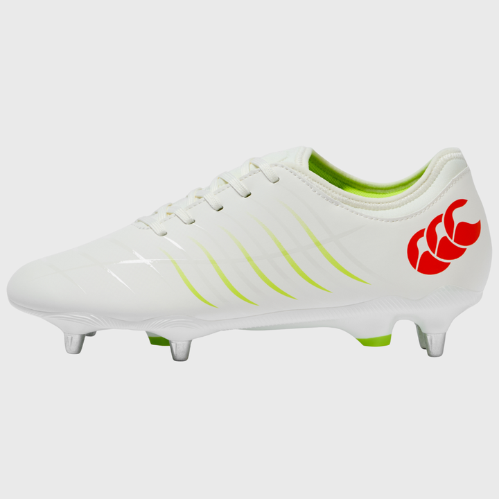 Canterbury Phoenix Team SG Rugby Boots White/Orange