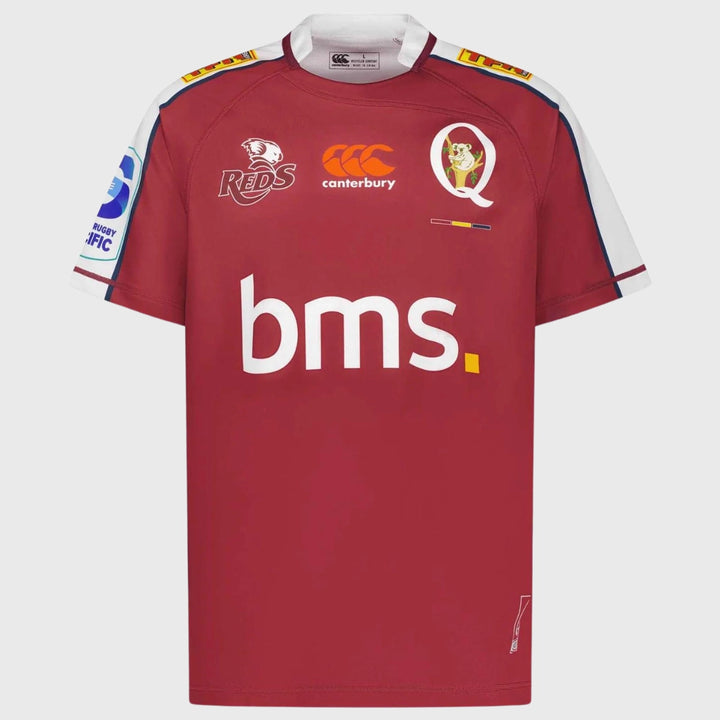 Canterbury Queensland Reds Kid's Home Replica Rugby Jersey 2024 - Rugbystuff.com